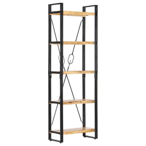 vidaXL 5-Tier Bookcase 60x30x180 cm Solid Mango Wood