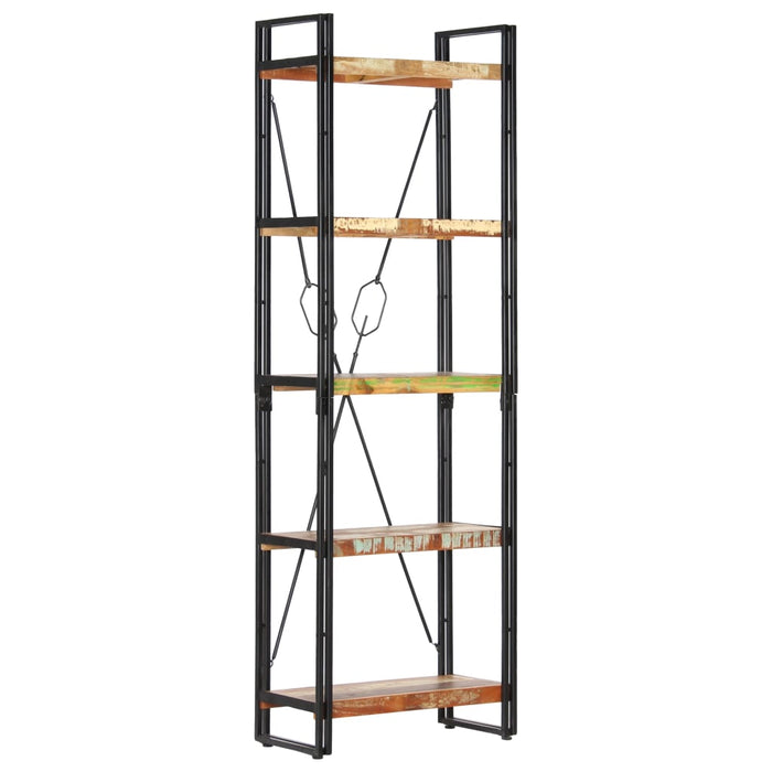 vidaXL 5-Tier Bookcase 60x30x180 cm Solid Reclaimed Wood