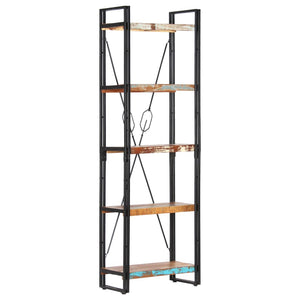 vidaXL 5-Tier Bookcase 60x30x180 cm Solid Reclaimed Wood