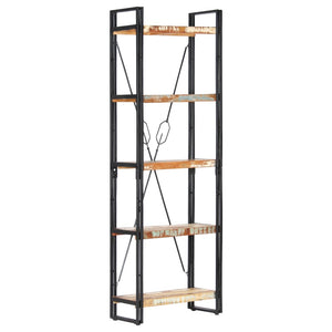 vidaXL 5-Tier Bookcase 60x30x180 cm Solid Reclaimed Wood