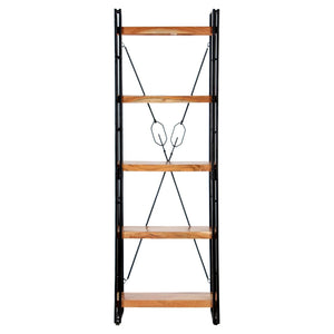 vidaXL 5-Tier Bookcase 60x30x180 cm Solid Acacia Wood