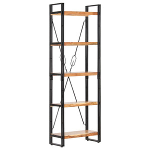 vidaXL 5-Tier Bookcase 60x30x180 cm Solid Acacia Wood