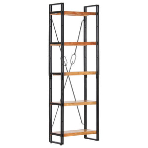 vidaXL 5-Tier Bookcase 60x30x180 cm Solid Acacia Wood