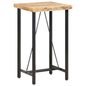 vidaXL Bar Table 60x60x107 cm Rough Mango Wood