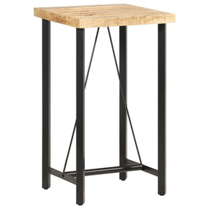 vidaXL Bar Table 60x60x107 cm Rough Mango Wood