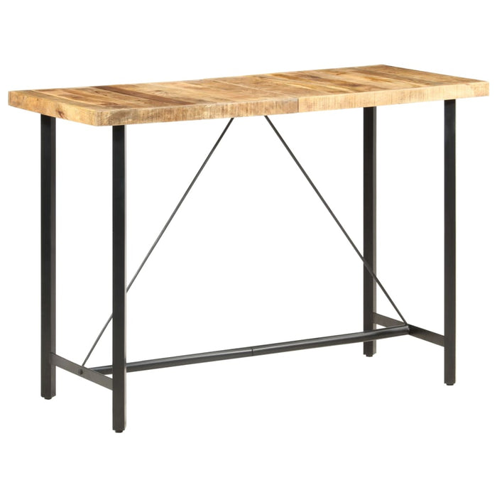 vidaXL Bar Table 150x70x107 cm Rough Mango Wood