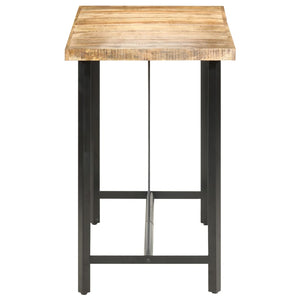 vidaXL Bar Table 150x70x107 cm Rough Mango Wood