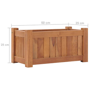 vidaXL Raised Bed 50x25x25 cm Solid Teak Wood