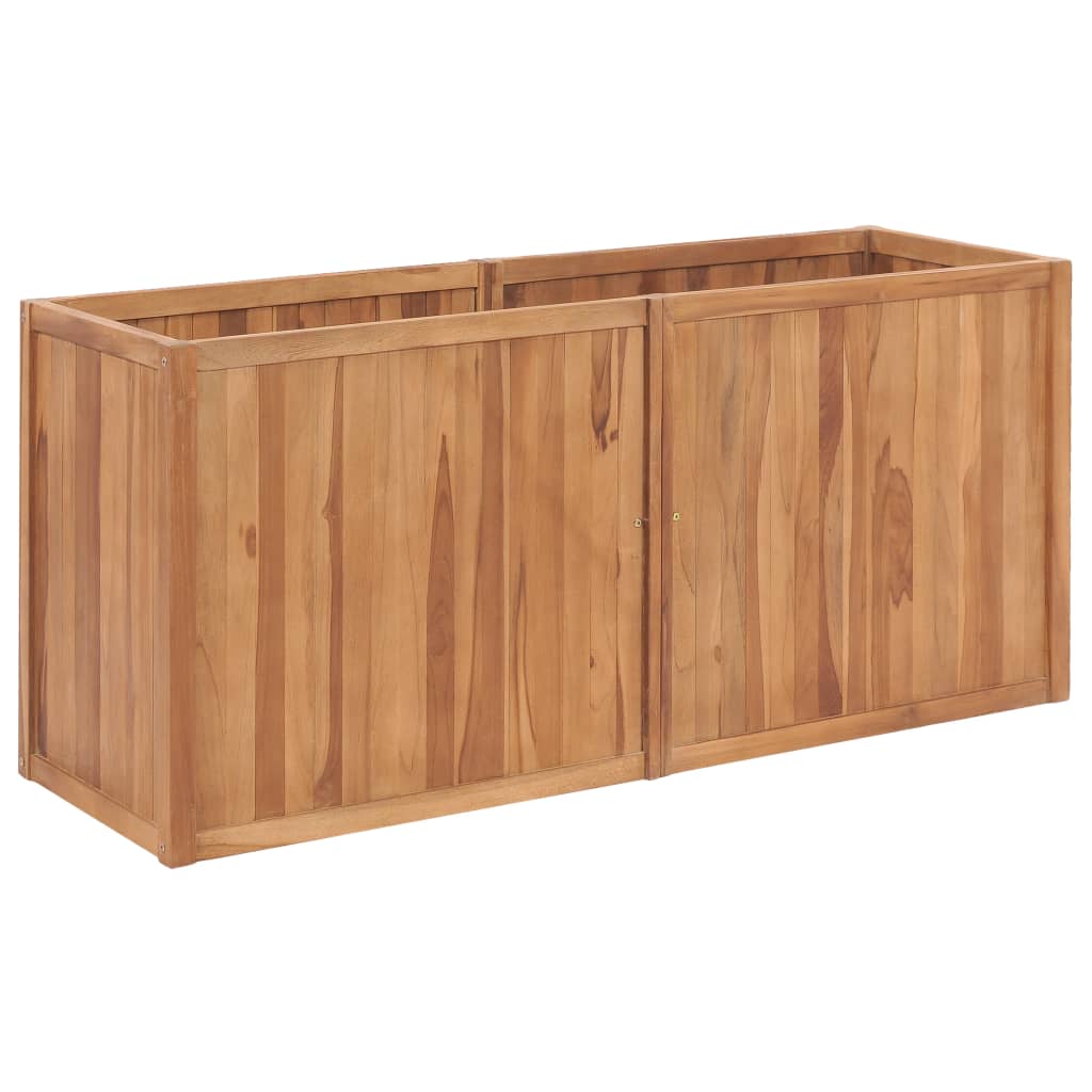 vidaXL Garden Raised Bed 150x50x70 cm Solid Teak Wood