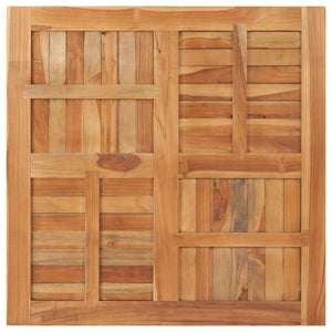 vidaXL Table Top Solid Teak Wood Square 90x90x2.5 cm