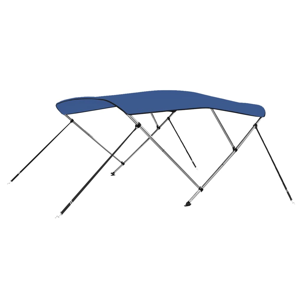 vidaXL 3 Bow Bimini Top Blue 183x160x137 cm