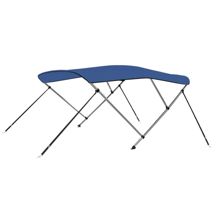 vidaXL 3 Bow Bimini Top Blue 183x196x137 cm