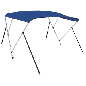 vidaXL 3 Bow Bimini Top Blue 183x196x137 cm