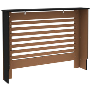 vidaXL Radiator Cover Black 112x19x81.5 cm MDF