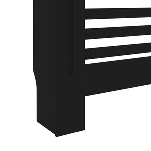 vidaXL Radiator Cover Black 112x19x81.5 cm MDF