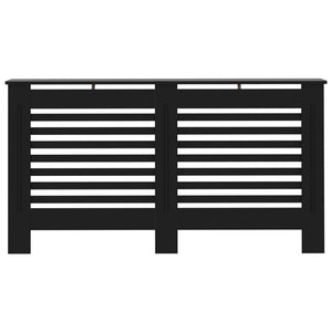 vidaXL Radiator Cover Black 152x19x81.5 cm MDF