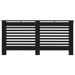 vidaXL Radiator Cover Black 172x19x81.5 cm MDF