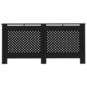 vidaXL Radiator Cover Black 172x19x81.5 cm MDF