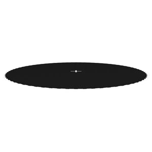 vidaXL Jumping Mat Fabric Black for 13 Feet/3.96 m Round Trampoline