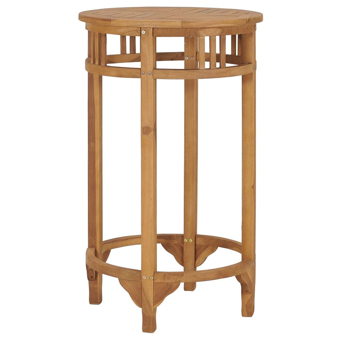 vidaXL Bar Table ? 60 cm Solid Teak Wood