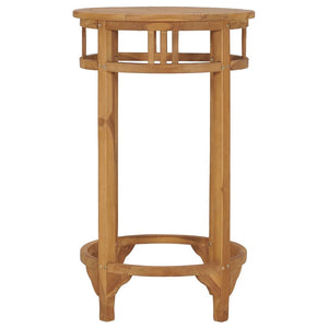 vidaXL Bar Table ? 60 cm Solid Teak Wood