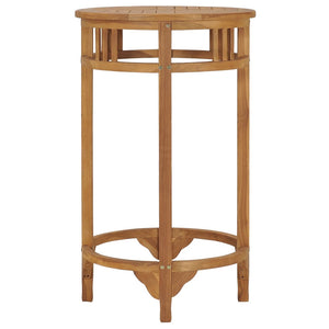 vidaXL Bar Table ? 60 cm Solid Teak Wood