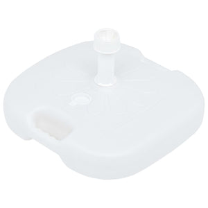 vidaXL Umbrella Base Sand/Water Filled 16 L White Plastic