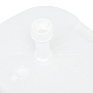 vidaXL Umbrella Base Sand/Water Filled 16 L White Plastic