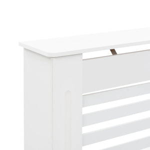 vidaXL Radiator Covers 2 pcs White 112x19x81.5 cm MDF