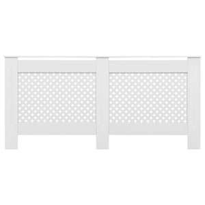 vidaXL Radiator Covers 2 pcs White 172x19x81.5 cm MDF