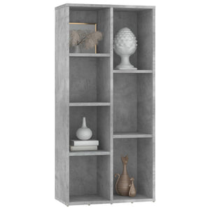 vidaXL Book Cabinet Concrete Grey 50x25x106 cm Engineered Wood