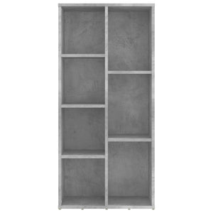 vidaXL Book Cabinet Concrete Grey 50x25x106 cm Engineered Wood