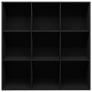 vidaXL Book Cabinet Black 98x29x97.5 cm Engineered Wood