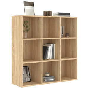 vidaXL Book Cabinet Sonoma Oak 98x29x97.5 cm Engineered Wood