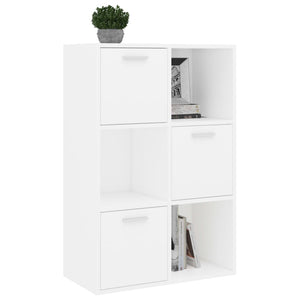 vidaXL Storage Cabinet White 60x29.5x90 cm Engineered Wood