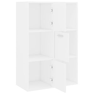 vidaXL Storage Cabinet White 60x29.5x90 cm Engineered Wood