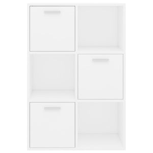 vidaXL Storage Cabinet White 60x29.5x90 cm Engineered Wood