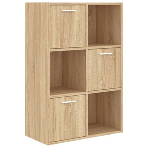 vidaXL Storage Cabinet Sonoma Oak 60x29.5x90 cm Engineered Wood