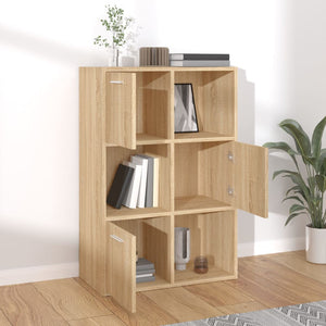 vidaXL Storage Cabinet Sonoma Oak 60x29.5x90 cm Engineered Wood