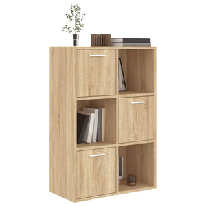 vidaXL Storage Cabinet Sonoma Oak 60x29.5x90 cm Engineered Wood