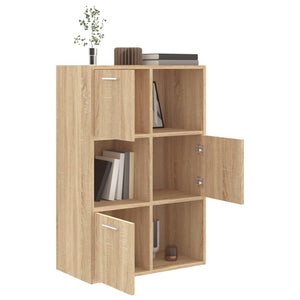 vidaXL Storage Cabinet Sonoma Oak 60x29.5x90 cm Engineered Wood