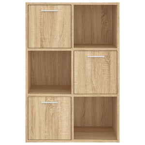 vidaXL Storage Cabinet Sonoma Oak 60x29.5x90 cm Engineered Wood