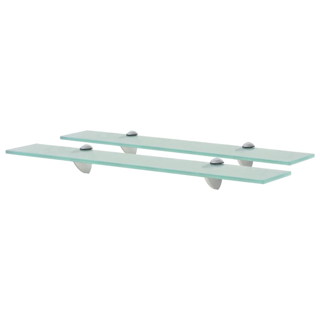 vidaXL Floating Shelves 2 pcs Glass 60x10 cm 8 mm