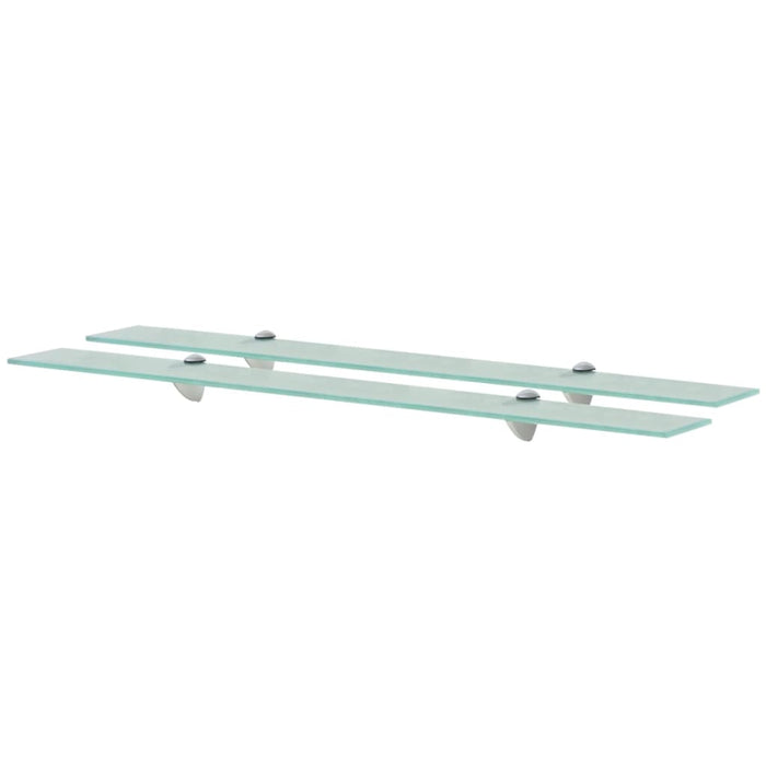 vidaXL Floating Shelves 2 pcs Glass 90x10 cm 8 mm