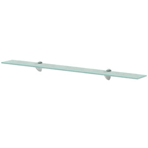 vidaXL Floating Shelves 2 pcs Glass 90x10 cm 8 mm