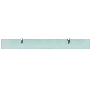 vidaXL Floating Shelves 2 pcs Glass 90x10 cm 8 mm