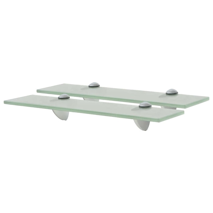 vidaXL Floating Shelves 2 pcs Glass 40x10 cm 8 mm