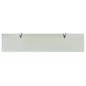 vidaXL Floating Shelves 2 pcs Glass 90x20 cm 8 mm