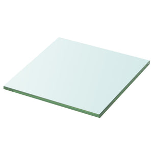 vidaXL Shelves 2 pcs Panel Glass Clear 30x30 cm