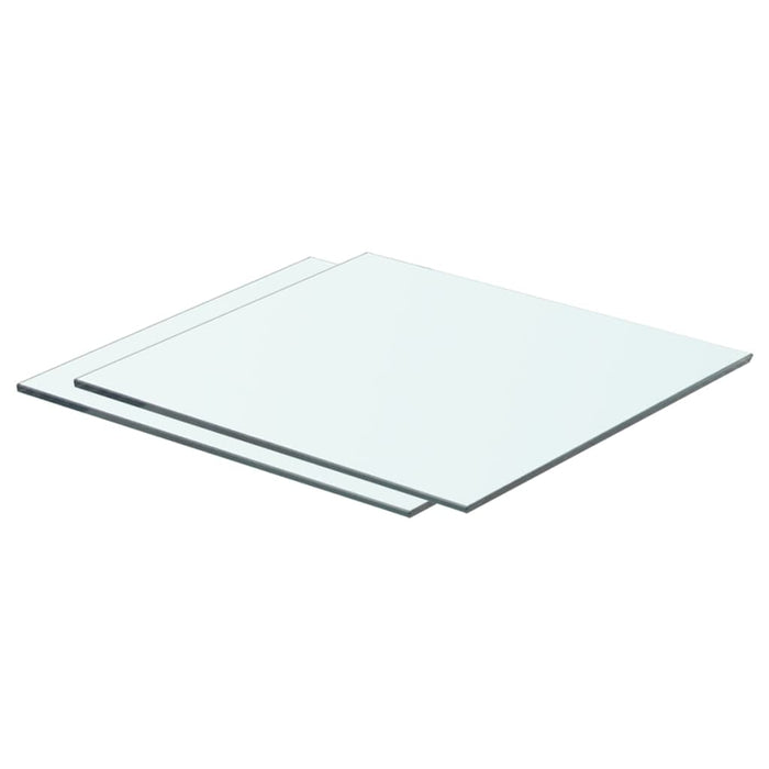 vidaXL Shelves 2 pcs Panel Glass Clear 40x30 cm